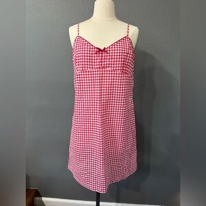 Tommy Hilfiger sleepwear red/white gingham pattern, dress size M